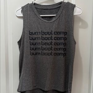 Burn Boot Camp Women's Gray Tank Top